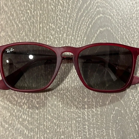 Ray-Ban "Chris" red frame - Picture 5 of 5